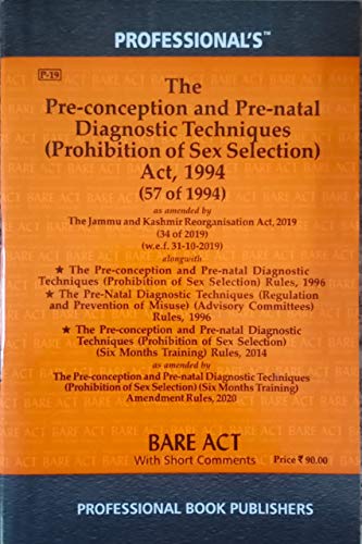 Pre-Conception and Pre-Natal (PCPNDT) Act, 1994 as amended by Diagnostic Techniques Rules 2020