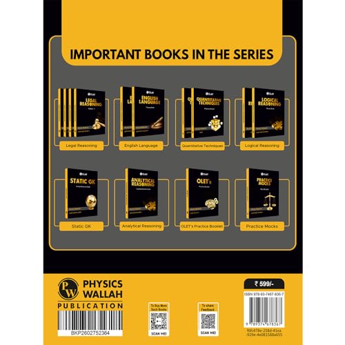 PW CLAT Practice Mock Booklet 2026 | For AILET & OLET’s 2027 Exams | Aligned on Latest Syllabus with Detailed Explanation