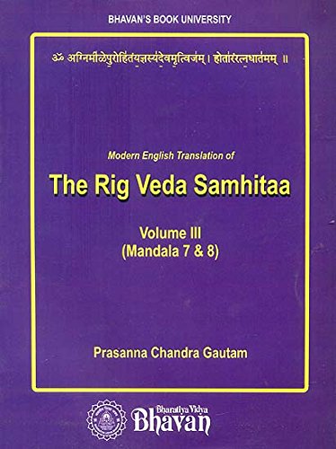 "Modern English translation of The Rig
Veda Samhitaa Vol. III" book cover