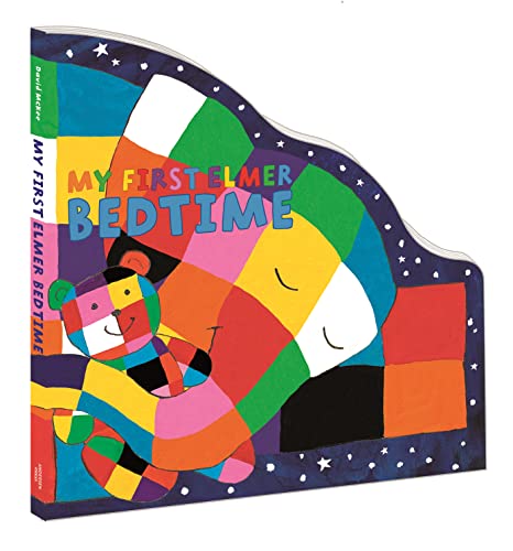 My First Elmer Bedtime: Shaped Board Book book cover