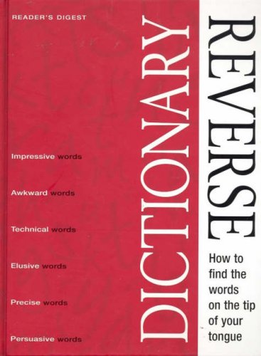 Reader’s Digest Illustrated Reverse Dictionary