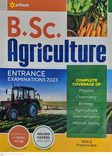 B.Sc. Agriculture Entrance Examinations 2023 book cover