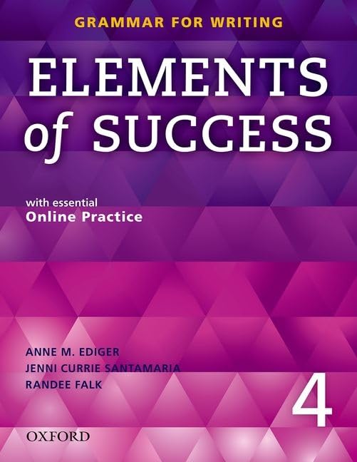 Elements of Success : Grammar for Writing 4 book cover