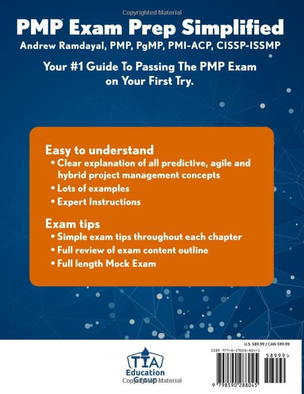 PMP Exam Prep Simplified: Covers the Current PMP Exam and Includes a 35 Hours of Project Management E-Learning Course