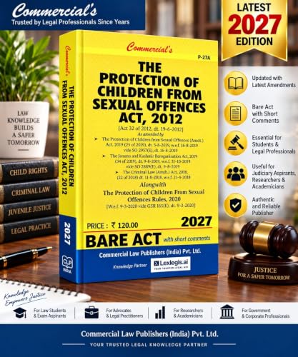 The Protection of Children from Sexual Offences Act, 2012 – Bare Act 2027 | With Short Comments | POCSO Act | Includes POCSO Rules, 2020 | Commercial’s Law Publishers