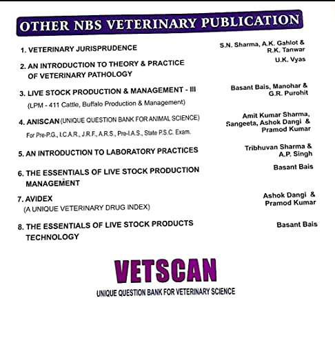 VETSCAN -2026: VETSCAN ( with previous papers I.C.A.R , Pre Pg and State Administrative Service Examination
