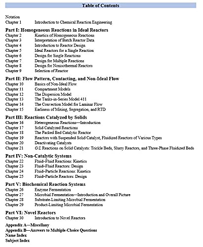 Chemical Reaction Engineering, 3ed, An Indian Adaptation