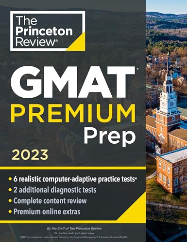 GMAT Premium Prep, 2023: 6 Computer-Adaptive Practice Tests + Review & Techniques + Online Tools book cover