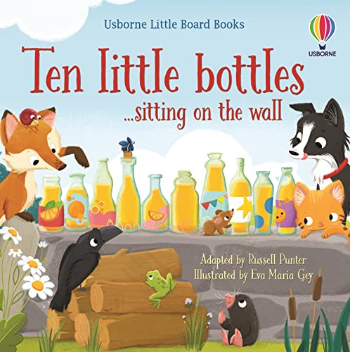 TEN LITTLE BOTLES SITTING ON THE WALL book cover