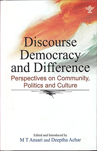 Discourse Democracy and Difference - Perspectives on Community Politics and Culture book cover