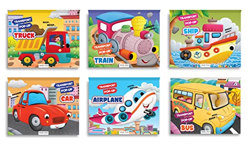 Pop-Up Transport - Train - Gorgeously Illustrated Pop-Up Book For Children - Learn About The World Of Trains And What All They Do