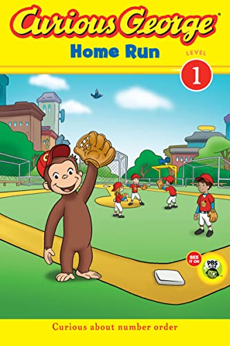 CURIOUS GEORGE HOME RUN (CGTV EARLY READER) book cover