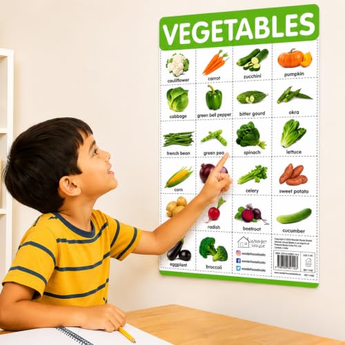 Vegetables - My First Early Learning Wall Chart: For Preschool, Kindergarten, Nursery And Homeschooling (19 Inches X 29 Inches)