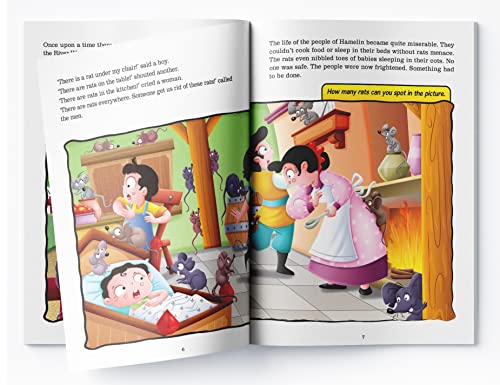 Fairy Tales Comprehension – The Pied Piper of Hamelin Improve Reading Skills with a Timeless Tale | Comprehension Practice & Creative Thinking | Ages 5–8 | 2 Hours of Engaging Activities