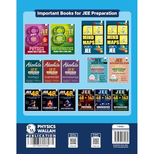PW JEE Main 8 Years (2019 - 2026) PYQs Chemistry Chapterwise and Topicwise | All 162 Sets Previous Years Solved Papers For JEE Main 2027 Exams | Concentrate on Relevance