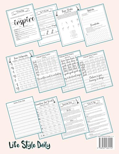 Calligraphy Workbook for Beginners: Simple and Modern Handwriting - A Beginner's Guide to Mindful Lettering, Transforming Your Notes into Art and ... Beauty of Penmanship (Calligraphy Workbooks)