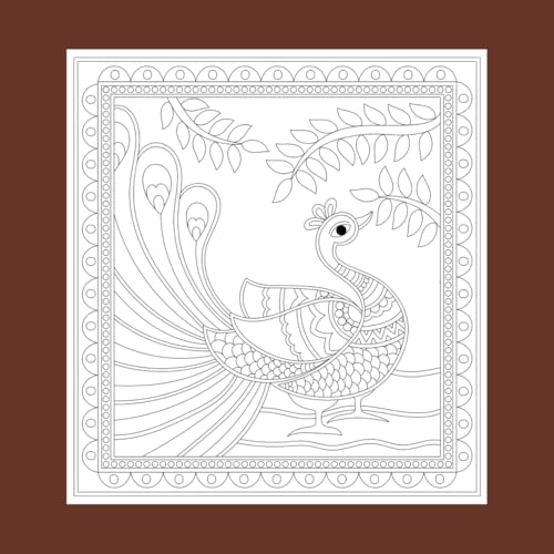 Kalakari: A Journey Through Indian Folk Art (Mindful Adult Colouring Book)
