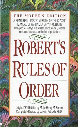 Roberts Rules of Order: A Simplified, Updated Version of the Classic Manual of Parliamentary Proced book cover