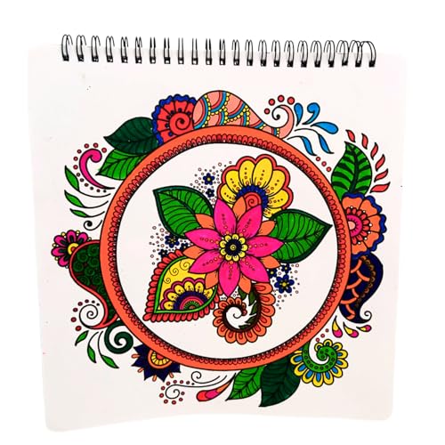 Meditative Mandalas Adults Coloring Book - (Book 1) - 24 Unique Designs