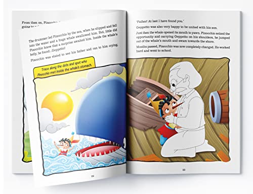 Fairy Tales Comprehension – Pinocchio A Classic Tale with Questions & Exercises | Develop Vocabulary & Reading Skills | Ages 5–8 | 2+ Hours of Literary Fun
