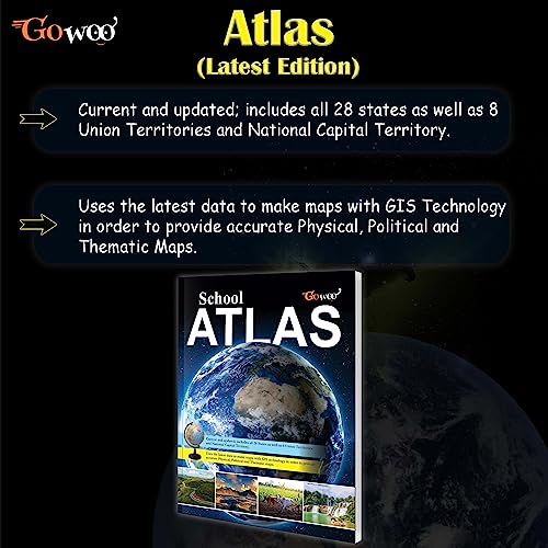 SCHOOL ATLAS (ENGLISH) - MAPLITHO | Student's Guide to Geography: Latest Edition Atlas with Detailed Maps
