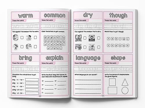 1000 Fry’s Sight Words: Learn to Read Activity Book for Kids | Build Reading Fluency & Confidence | Ages 5–9 | 1000+ High-Frequency Words Practice