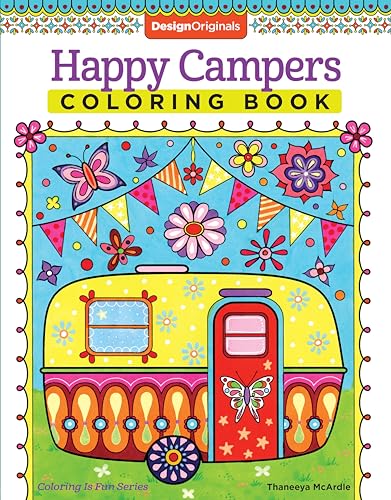 Happy Campers Coloring Book: 13 (Coloring is Fun) book cover