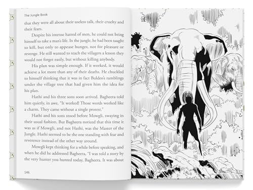 The Jungle Book | Illustrated Abridged Children Classics English Novel With Review Questions (Hardback)