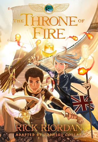Kane Chronicles #2 Throne of Fire (Graphic Novel) book cover