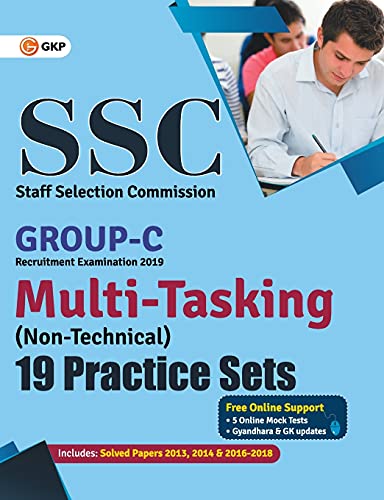 SSC 2019 : Group C Multi-Tasking (Non Technical) - 19 Practice Sets book cover
