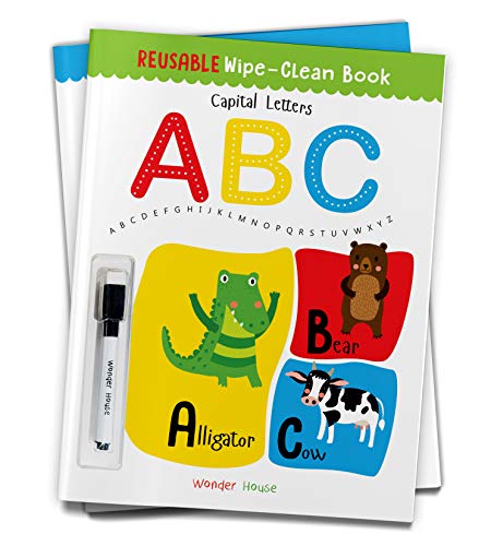 Reusable Wipe And Clean Book - Capital Letters : Write And Practice Capital Letters book cover