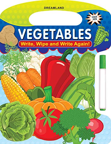 Write And Wipe Book - Vegetables book cover