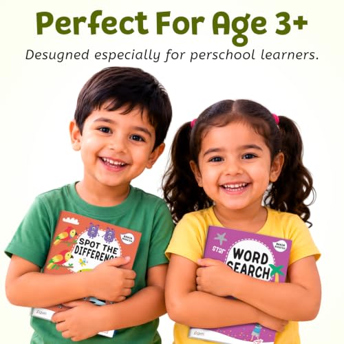Brain Booster Activity Bag for Kids & Children |Set of 10 Books| Dot to Dot,Look & Find,How Many,Mazes,Difference,Reasoning,Sort,Word Search,Jumble