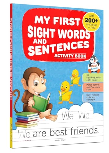 My First Sight Words And Sentences: Activity Book For Children book cover