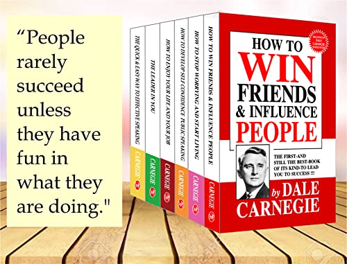 Dale Carnegie’s Self Improvement and Growth Combo – Set of 6 Books | Communication, Confidence, Leadership & Success (Box Set)