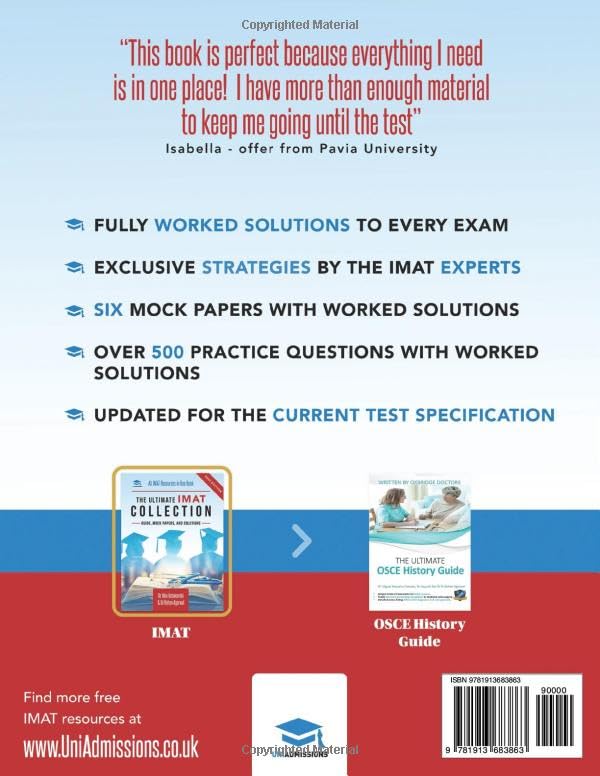 Ultimate IMAT Collection: New Edition: New Edition, all IMAT resources in one book: Guide, Mock Papers, and Solutions for the IMAT from ... Ultimate Medical School Application Library)