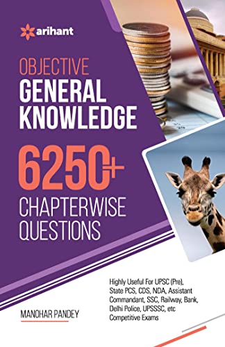 6250+ Chapterwise Questions Objective General Knowledge book cover