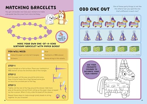 Hip Hip Hooray, Happy Birthday!: A Sticker Activity Book (Bluey)