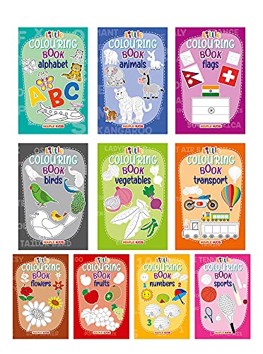 Little Colouring Books-Rangoli,Shapes, Toys, Things Around,Snacks,Objects, Games,Flages,Cattoons,Col book cover
