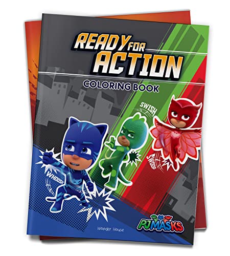 PJ Masks - Ready For Action: Coloring Book For Kids book cover