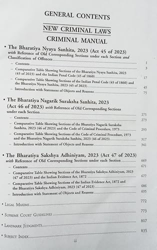 New Criminal Laws | Criminal Manual – Criminal Major Acts | Edition 2026 | Bharatiya Nyaya Sanhita 2023, Bharatiya Nagarik Suraksha Sanhita 2023 & ... Major Acts (New Criminal Laws 2026 Edition))