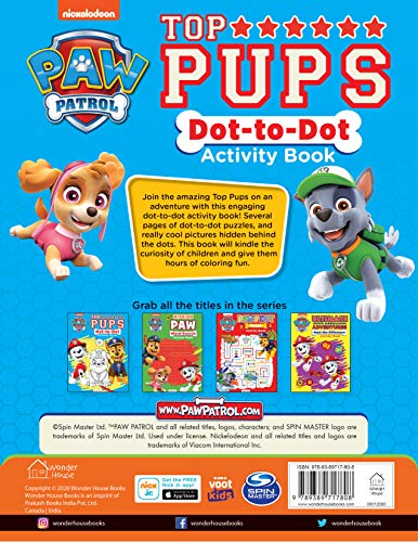 Paw Patrol: Top Pups – Dot to Dot Activity Book | Connect the Dots with Your Favorite Heroes | Ages 3–7 | Fun Learning Through Play