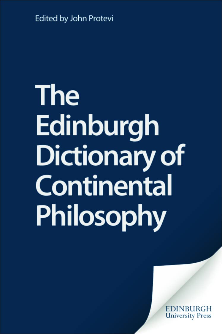 The Edinburgh Dictionary of Continental Philosophy book cover