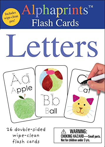 Alphaprints: Wipe Clean Flash Cards Letters book cover