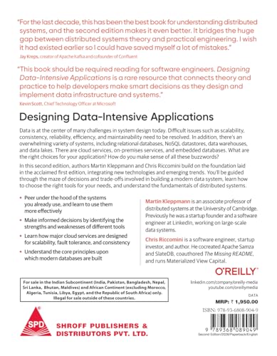 Designing Data-Intensive Applications: The Big Ideas Behind Reliable, Scalable, and Maintainable Systems, 2nd Edition (Greyscale Indian Reprint)