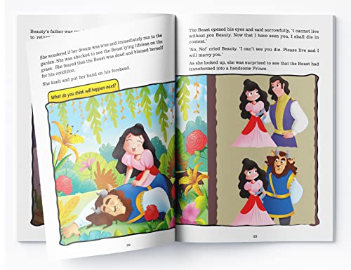 Fairy Tales Comprehension: Beauty And The Beast Explore, Understand & Imagine | Ages 5–8 | Improve Language & Reading Skills Through Story-Based Learning