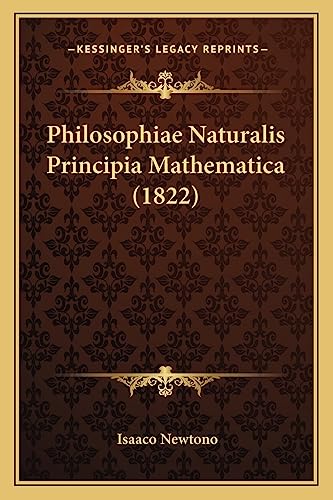 Philosophiae Naturalis Principia Mathematica (1822) book cover