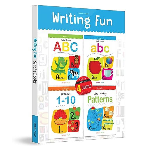 Writing Practice Boxset: Pack of 4 Books (Writing Fun: Write And Practice Capital Letters, Small Let book cover