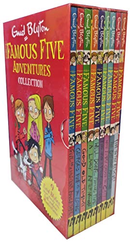 The Famous Five Adventures Collection: Colour Short Stories Slipcase of 9 Books book cover