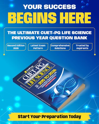 VEDPREP CUET-PG Life Science Solved Papers 2015–2026| Previous Year Questions with Detailed Solutions | COMMON UNIVERSITY ENTRANCE TEST | As Per Latest CUET-PG Syllabus | Second Edition 2026 |